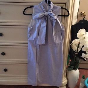 Banana Republic Bow navy/white stripe dress